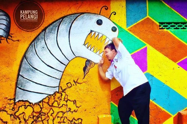 232 ngôi nhà trong làng Kampung Pelangi đã được sơn phủ bằng những tác phẩm nghệ thuật vô cùng độc đáo. 