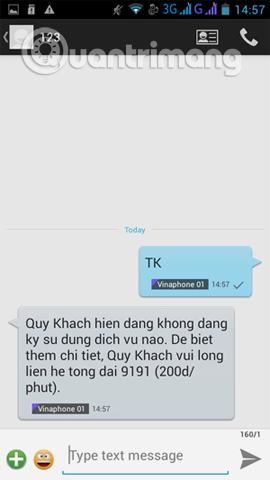 Kiểm tra dịch vụ Vinaphone