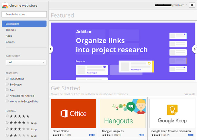Cửa hàng Chrome trực tuyến