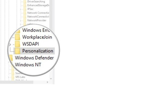 Nhập Personalization cho thư mục mới Nhập Personalization cho thư mục mới