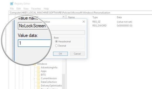 Thay đổi giá trị tại Value data Thay đổi giá trị tại Value data