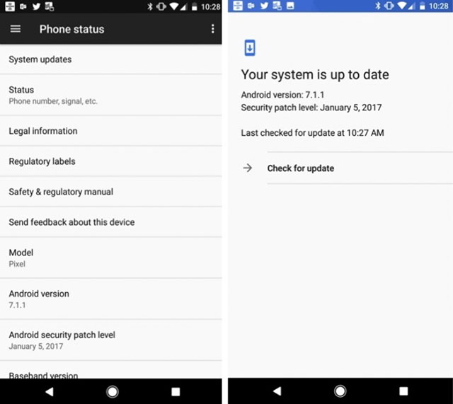 Cập nhật hệ thống