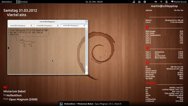 Giao diện Debian Giao diện Debian