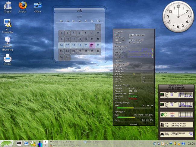 Giao diện OpenSUSE Giao diện OpenSUSE