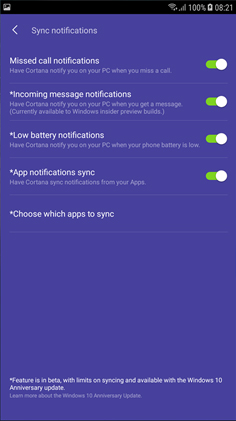 Nhận thông báo trên Android sang PC