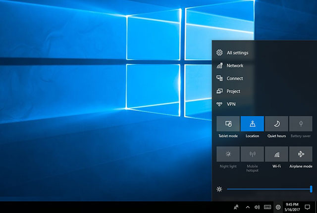 Hình ảnh Control Center trên Windows 10  Hình ảnh Control Center trên Windows 10