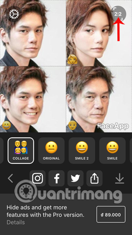 Đổi sang khung ghép 2 ảnh