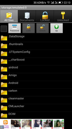 Giao diện File Locker