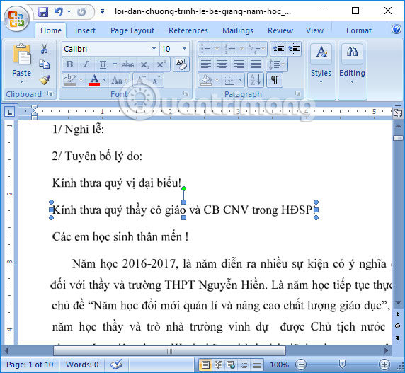 Không thể copy nội dung PDF convert sang Word