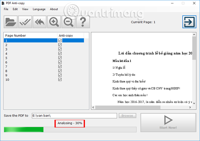 PDF Anti-copy phân tích tập tin PDF