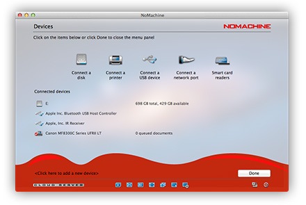 Giao diện NoMachine