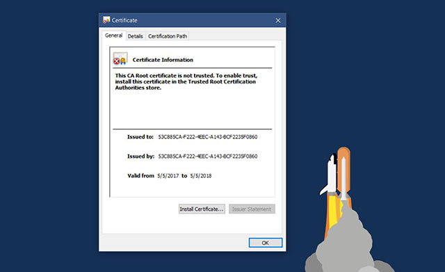 Cài đặt chứng nhận