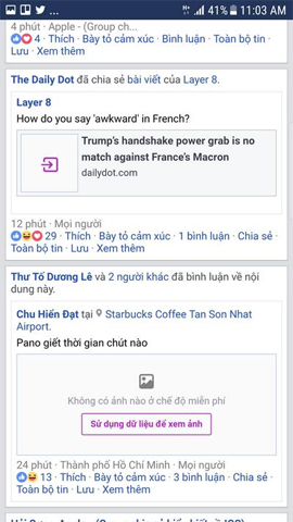 Lướt News Feed khi dùng Facebook Flex