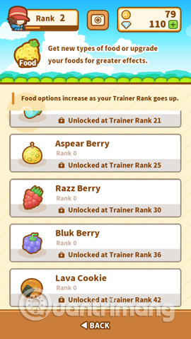 Danh sách đồ ăn cho Magikarp