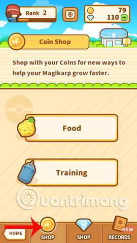 Mua đồ cho Magikarp