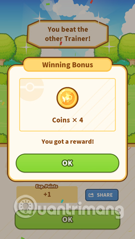 Nhận tiền vàng cho trận thắng