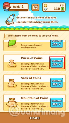 Mua vàng trong game 