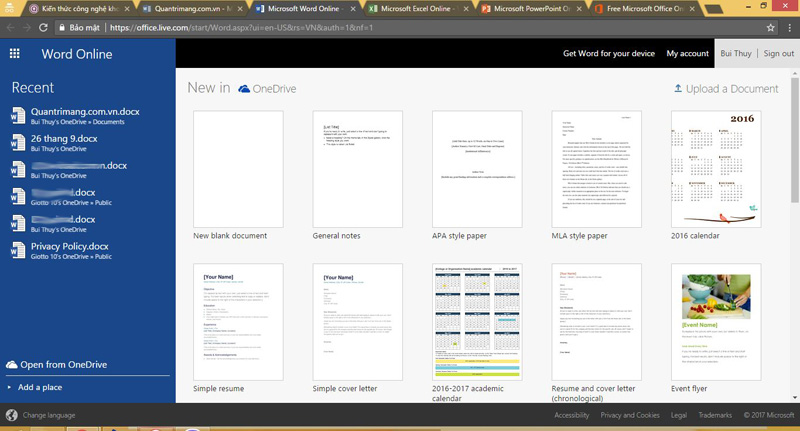 Microsoft Office Online: Miễn phí, full tính năng cần thiết, bản mới nhất,  dùng mọi nơi, không mất file, bạn còn chờ gì mà không thử nhỉ?