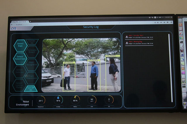 Hình ảnh gửi tới trung tâm điều khiển