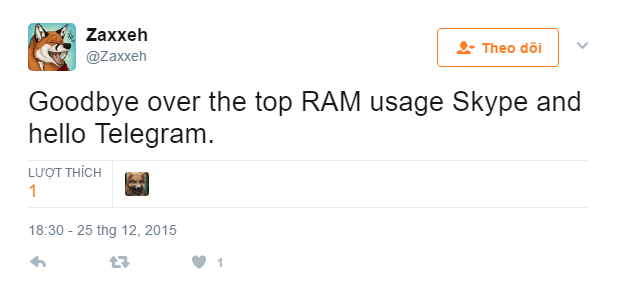 Nhận xét của một người dùng trên Twitter Nhận xét của một người dùng trên Twitter