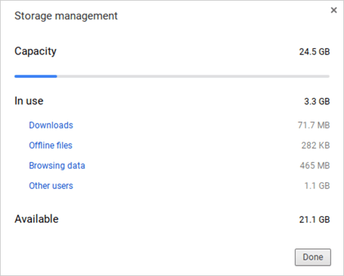 Quản lý không gian ổ đĩa Quản lý không gian ổ đĩa