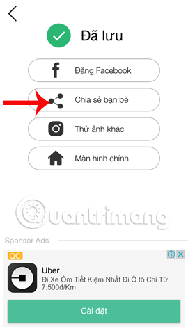 Chia sẻ hình ảnh trên FaceArt