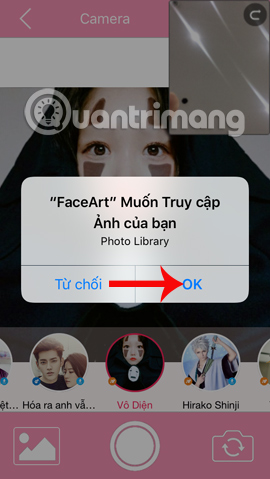 Mở bộ sưu tập ảnh trên thiết bị