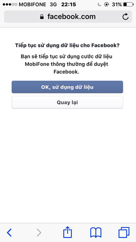 Lướt Facebook iPhone miễn phí của Mobifone