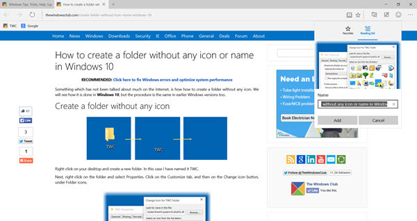 Giao diện Microsoft Edge