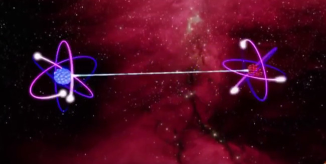 Ảnh minh họa về hiện tượng vướng víu lượng tử