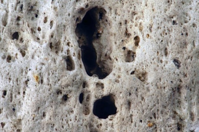 Cận cảnh đá bọt, loại đá có thể nổi trên mặt biển trong nhiều năm Cận cảnh đá bọt, loại đá có thể nổi trên mặt biển trong nhiều năm