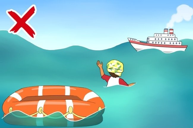 Đừng vội lao xuống nước nếu thấy thuyền xuất hiện ở đằng xa