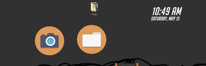 Hai biểu tượng trên màn hình giúp mở Documents và Pictures tương ứng