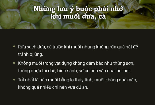 Lưu ý khi ăn dưa muối 