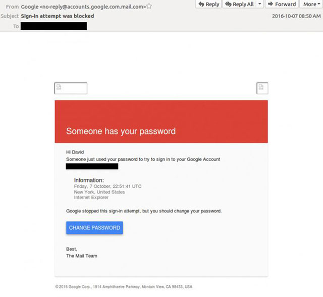 Hình ảnh email giả mạo Hình ảnh email giả mạo