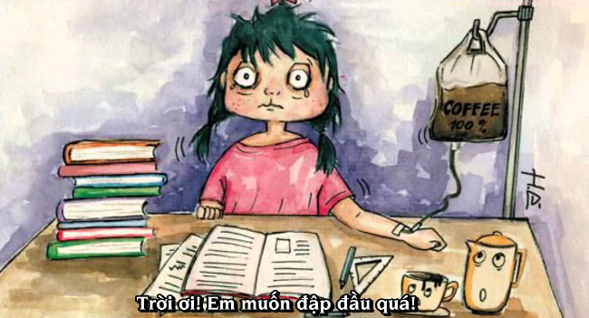 Không nên học bài quá lâu Không nên học bài quá lâu