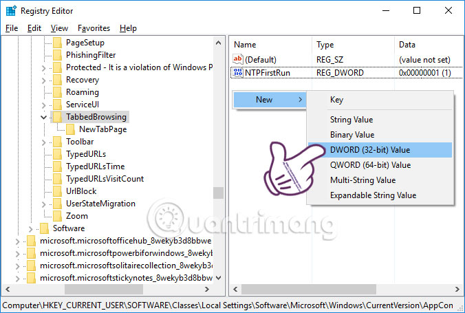 Tạo giá trị mới 