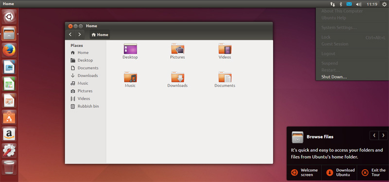 Giao diện Ubuntu demo online Giao diện Ubuntu demo online