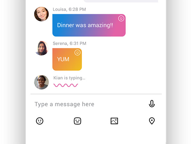 Màn hình chat nhóm Màn hình chat nhóm
