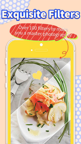 Các bộ lọc chụp ảnh đồ ăn trên Camera360