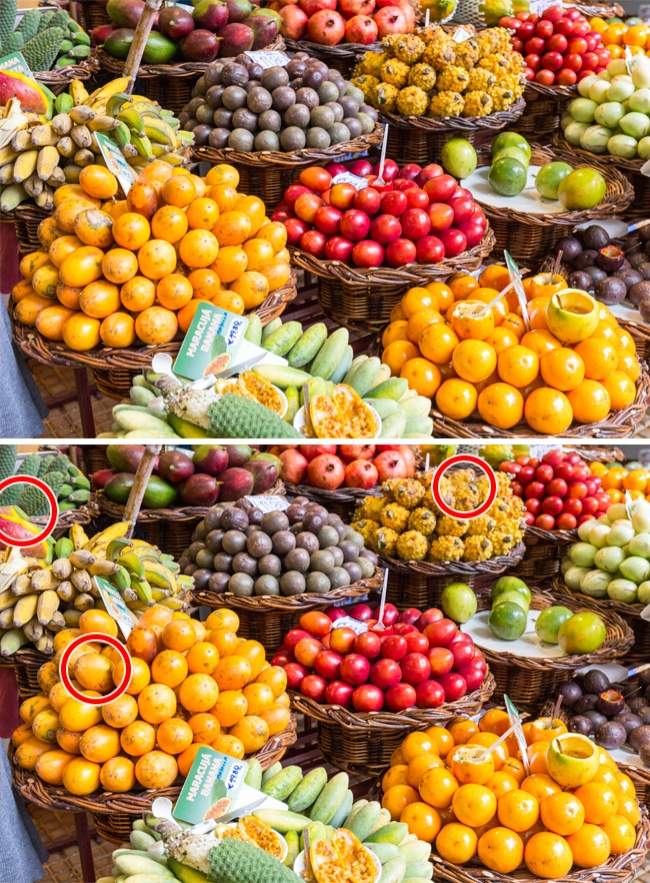 Ảnh hoa quả khác biệt