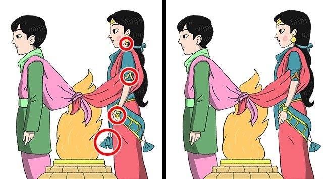 Điểm khác biệt giữa hai ảnh