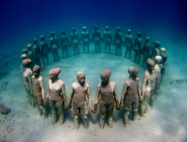"Underwater sculptures" - Mexico