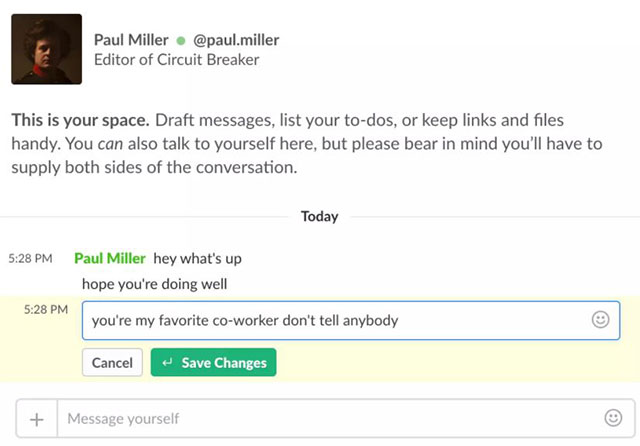 Chỉnh sửa tin nhắn đã gửi đi