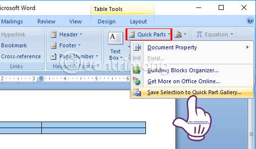Lưu Quick Parts Lưu Quick Parts