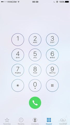 Giao diện quay số cũ