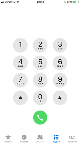 Giao diện quay số iOS 11