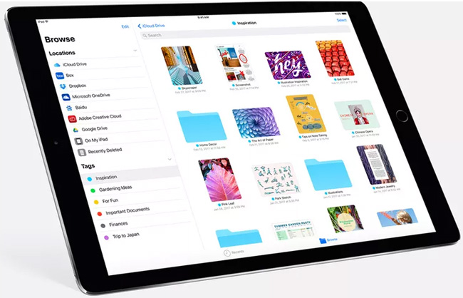 iPad Pro với iOS 11 iPad Pro với iOS 11