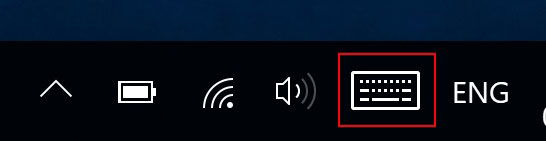 Biểu tượng bàn phím trên khay hệ thống