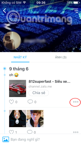 Chỉnh sửa bài đã đăng